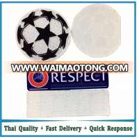 Iron-on customized soccer badges respect and starball football jerseys patches